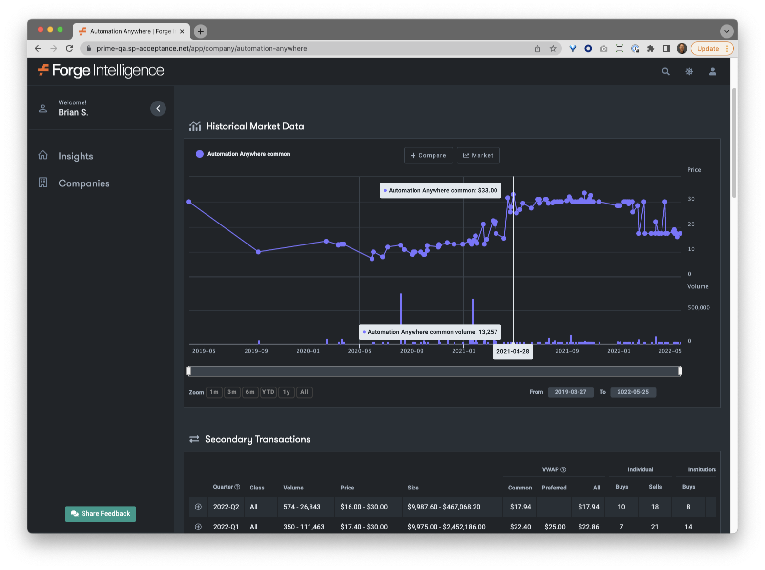 image of screen showing Dark Mode