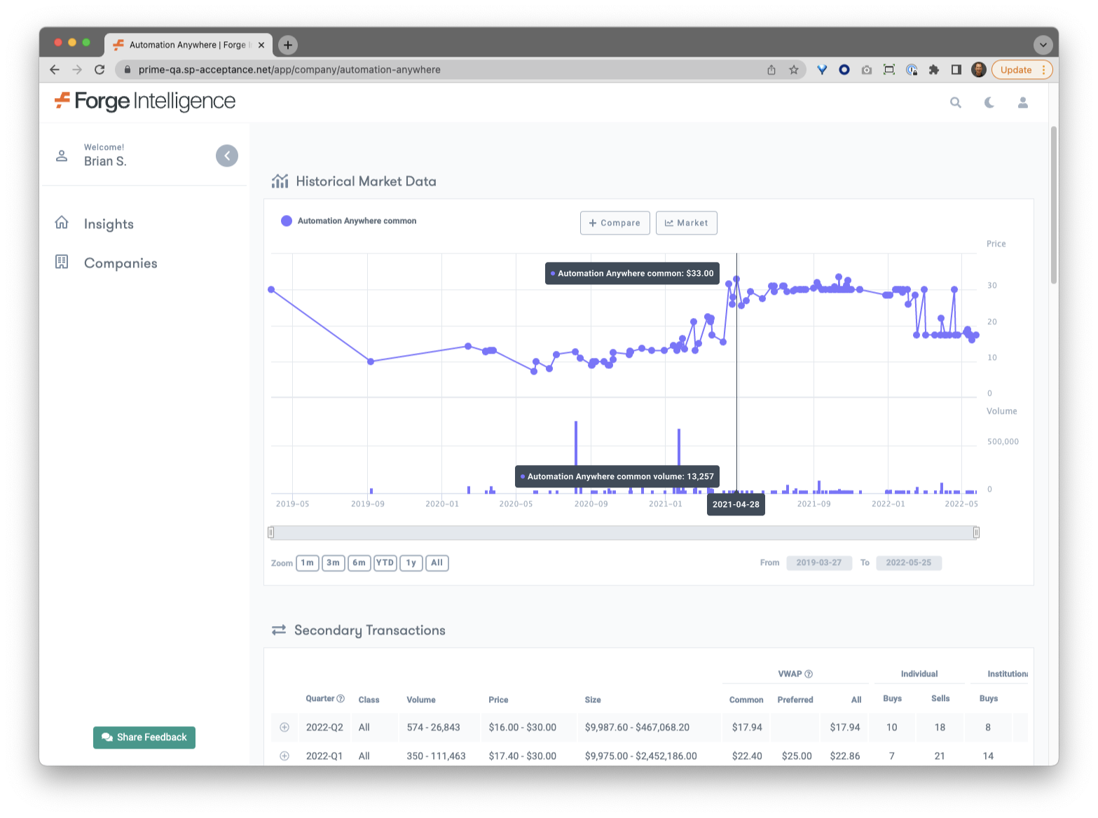 image of screen showing Light Mode