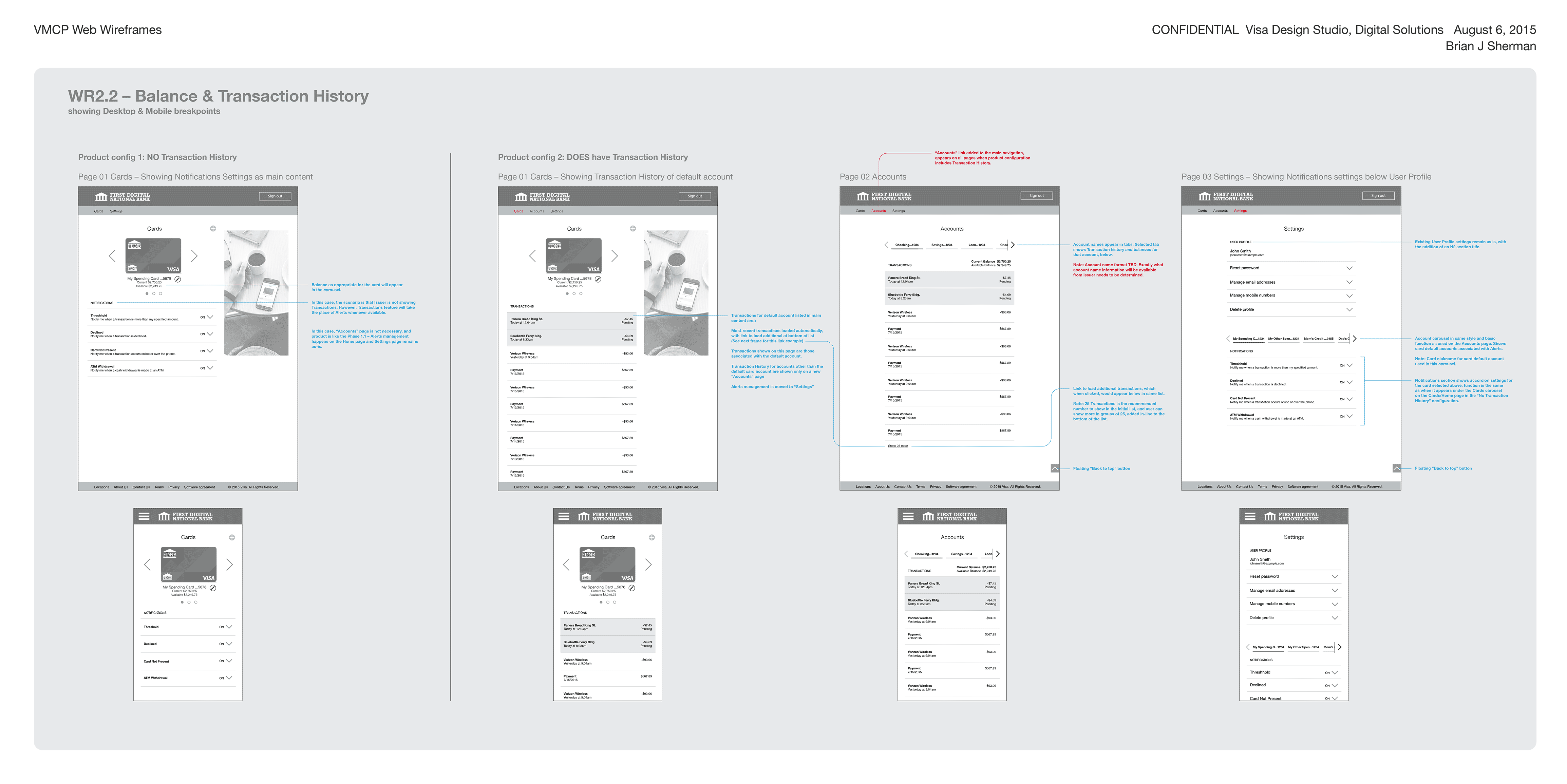 image of wireframes of key product screens